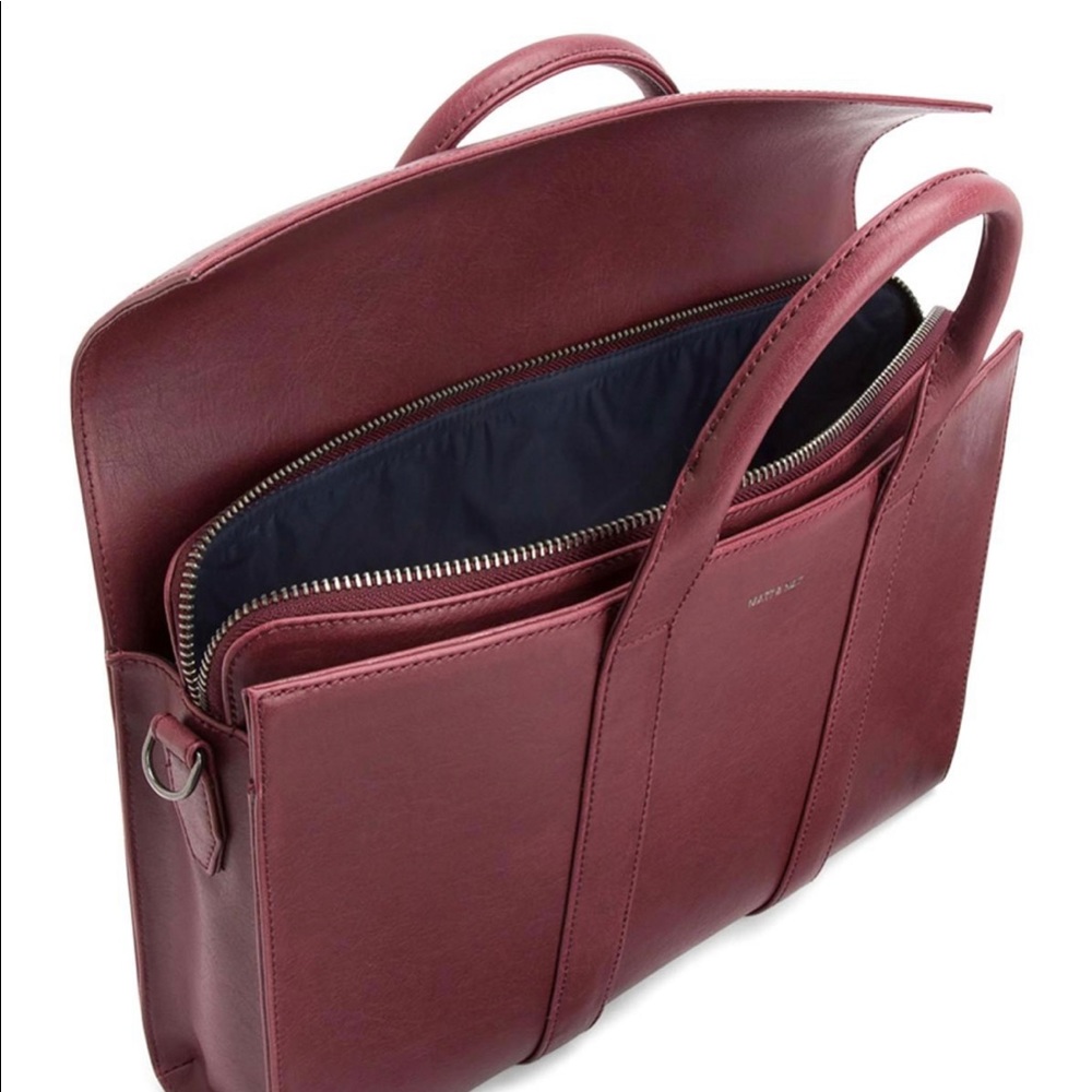 Matt & Nat Parallel satchel in garnet